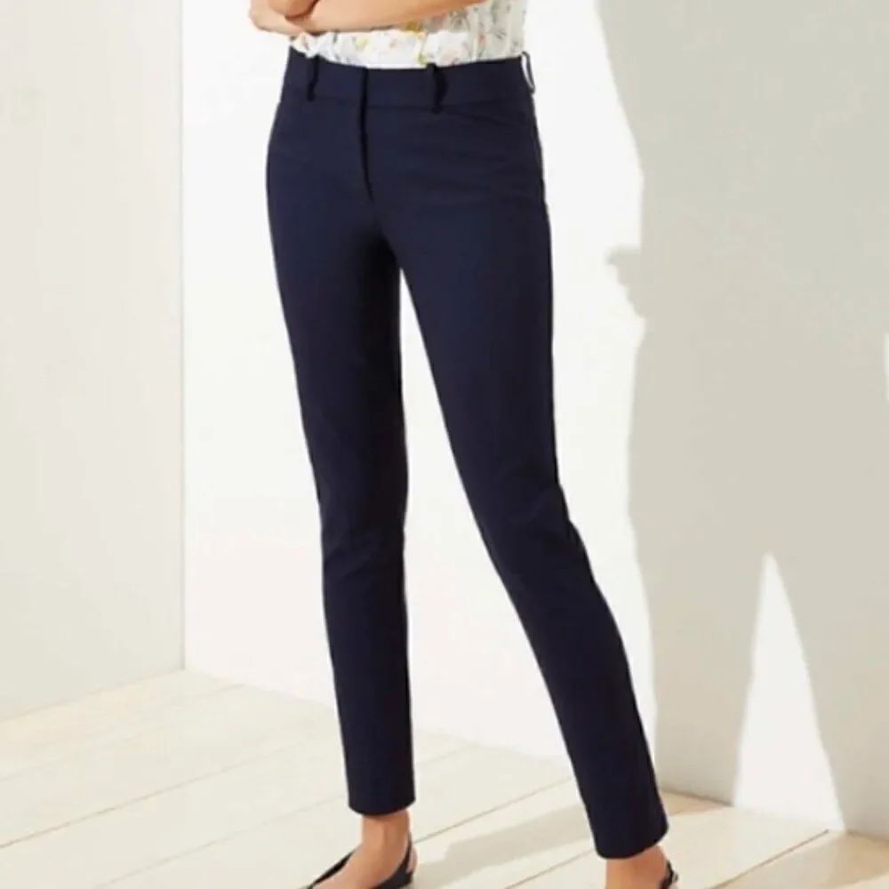 Loft Marisa Blue Casual Pants in Size 4